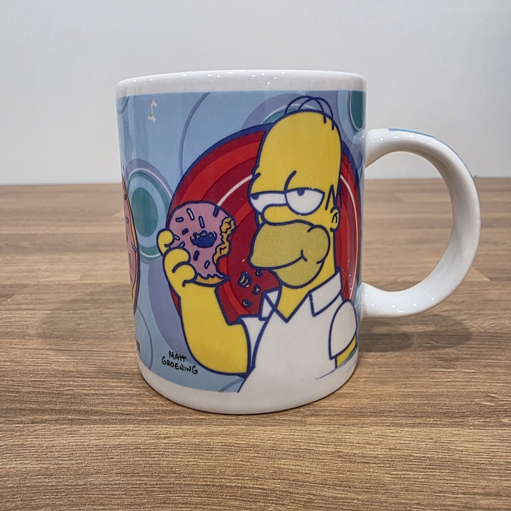 Homer Simpson Mug with Donut Design
